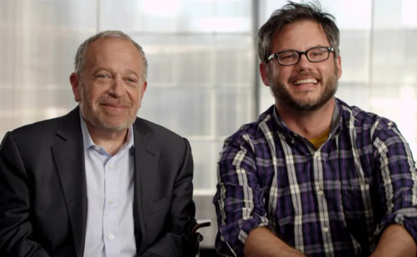 L'economista Robert Reich e il regista Robert Kornbluth L'economista Robert Reich e il regista Robert Kornbluth