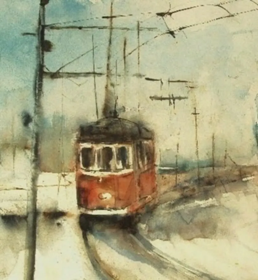 Il tram, di  Floriana Quaini.