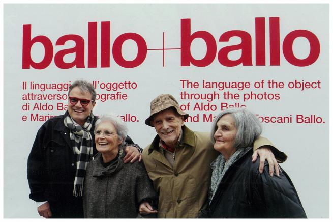 Guido Ballo con alla sua sinistra la moglie Risa e alla sua destra Mariarosa Tos