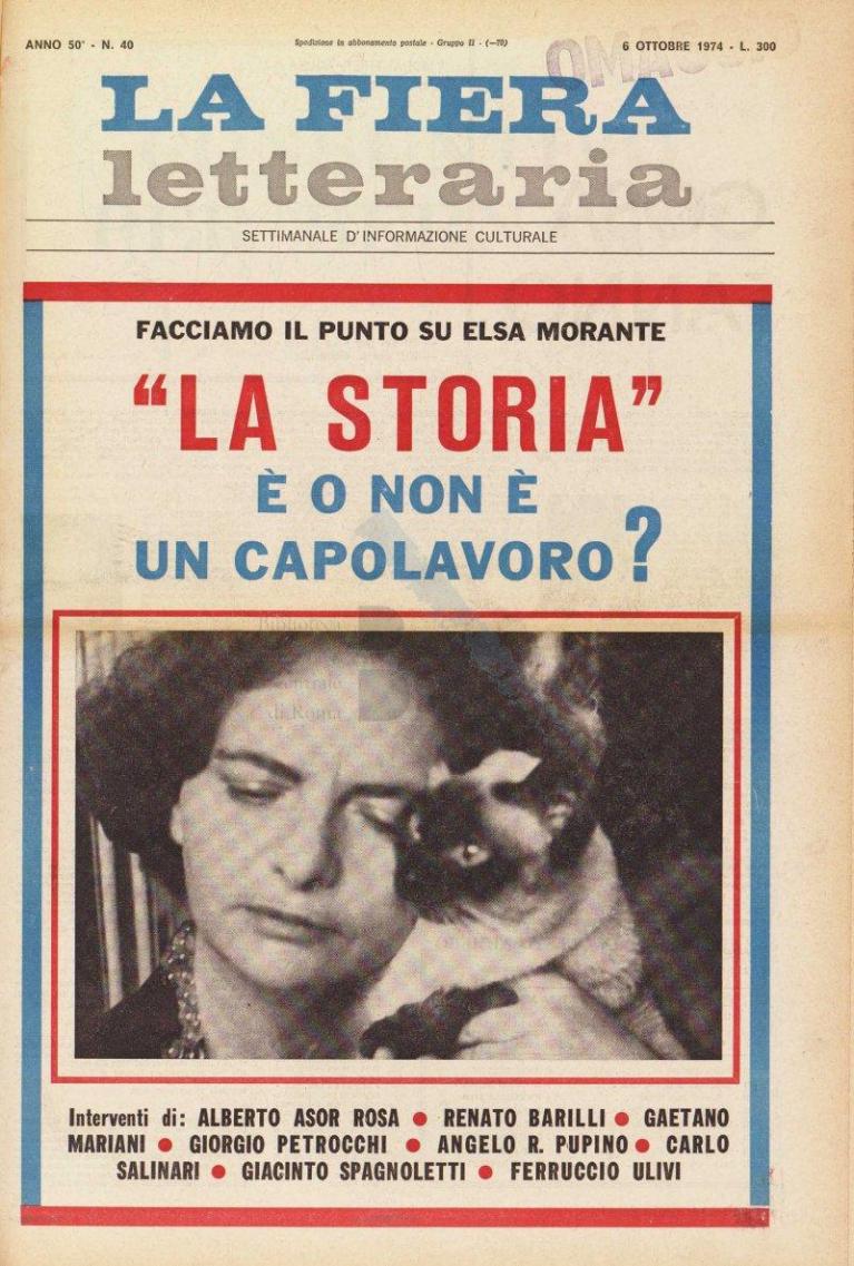 Elsa Morante E «L’anno Della Storia» | Niccolò Scaffai